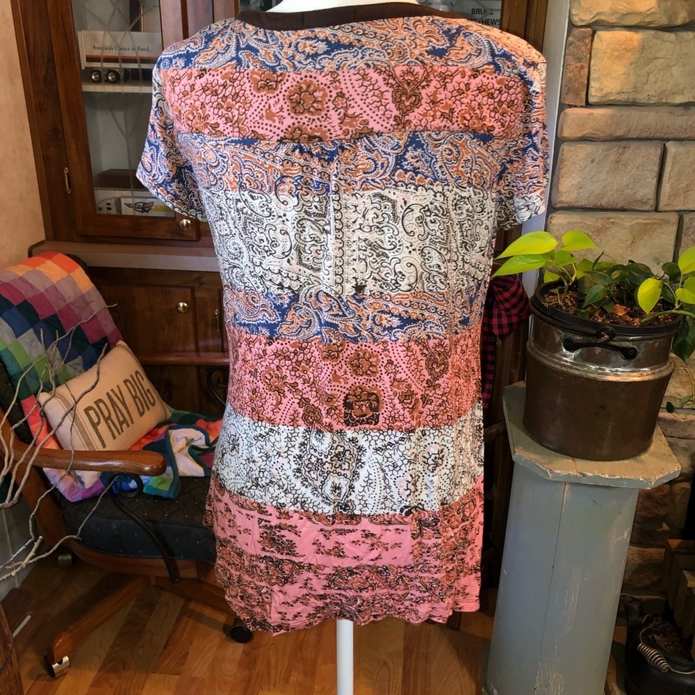 RXB SIZE MEDIUM MULTICOLORED IN BROWN PINK BLUE AND BEIGE. - Picture 4 of 4